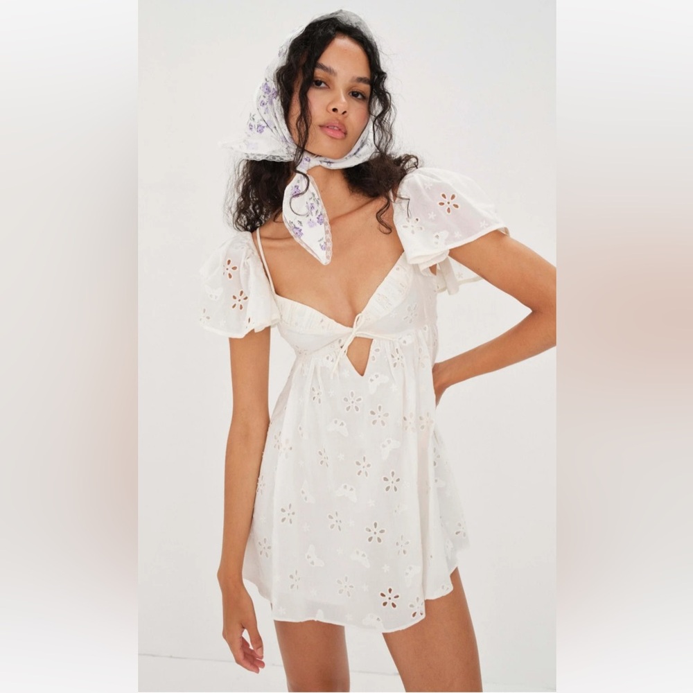 For Love and Lemons White Eyelet Dress